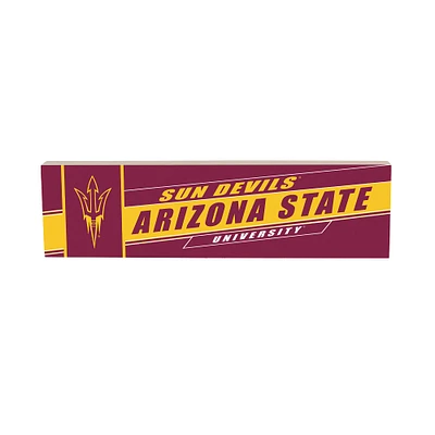 Arizona State Sun Devils 5" x 18" Shadow Logo Wood Mantle Sign