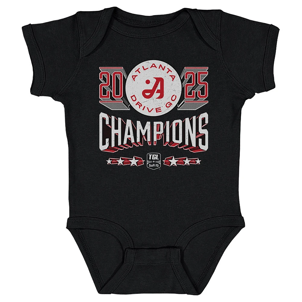 Infant 500 Level Black Atlanta Drive GC 2025 TGL Champions Bodysuit