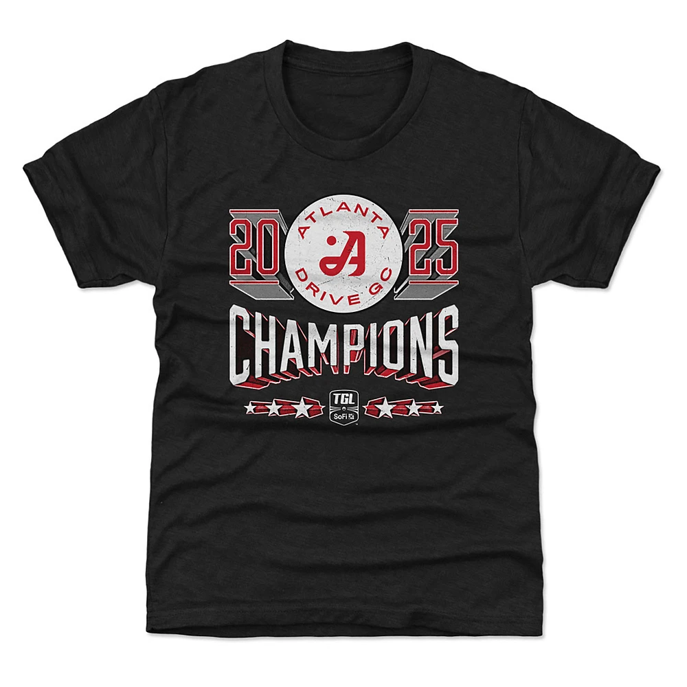 Youth 500 Level Black Atlanta Drive GC 2025 TGL Champions T-Shirt