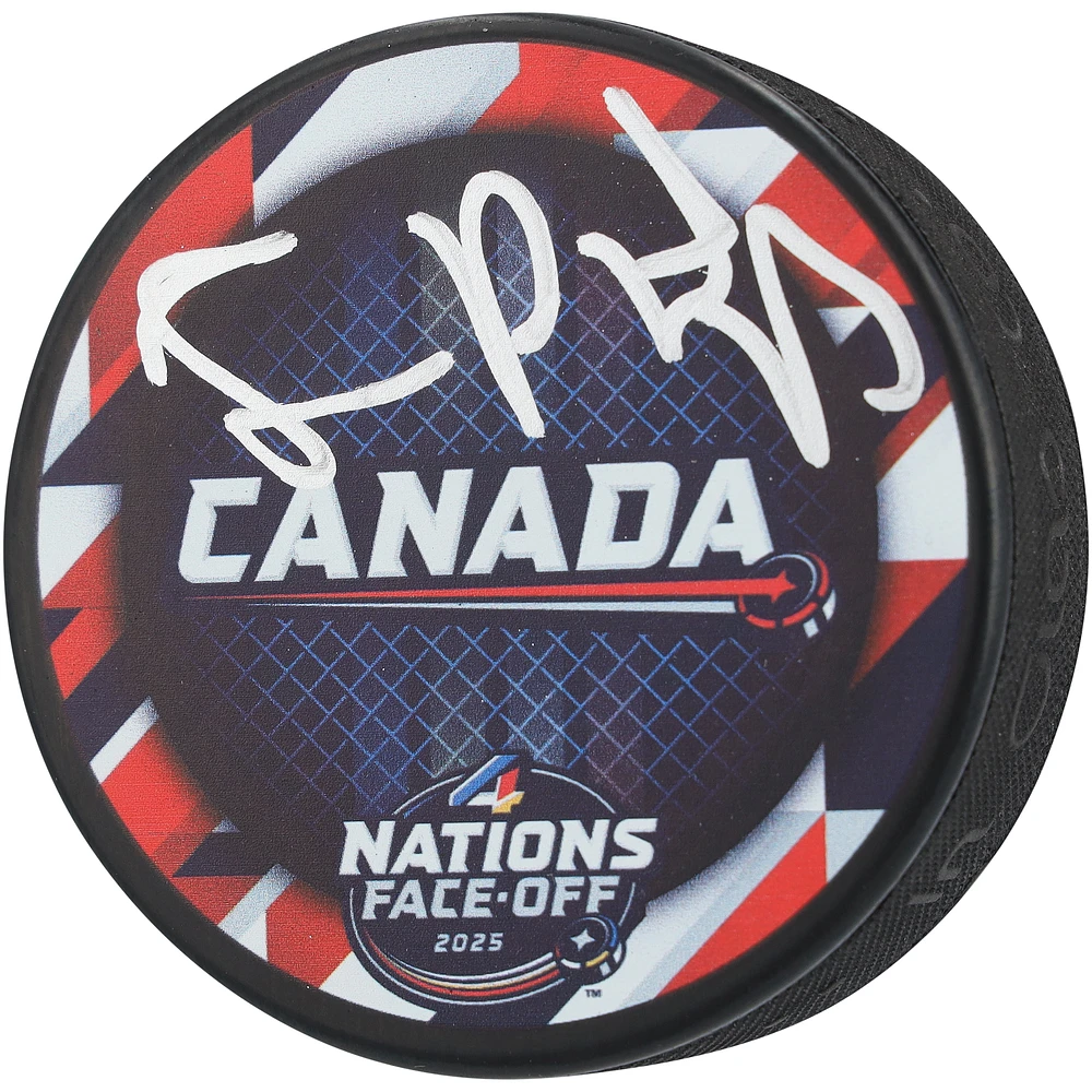 Sam Reinhart Florida Panthers Autographed Canada 4 Nations Face-Off Hockey Puck