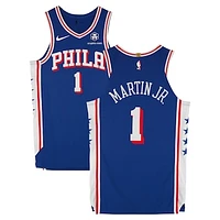 Kenyon Martin Jr. Philadelphia 76ers Game-Used #1 Royal Jersey vs. Chicago Bulls on December 8, 2024 - Size 46+4