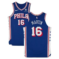 Caleb Martin Philadelphia 76ers Game-Used #16 Royal Jersey vs. Cleveland Cavaliers on November 13, 2024 - Size 48+4