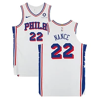 Pete Nance Philadelphia 76ers Player-Issued #22 White Jersey from the 2024-25 NBA Season - Size 52+4