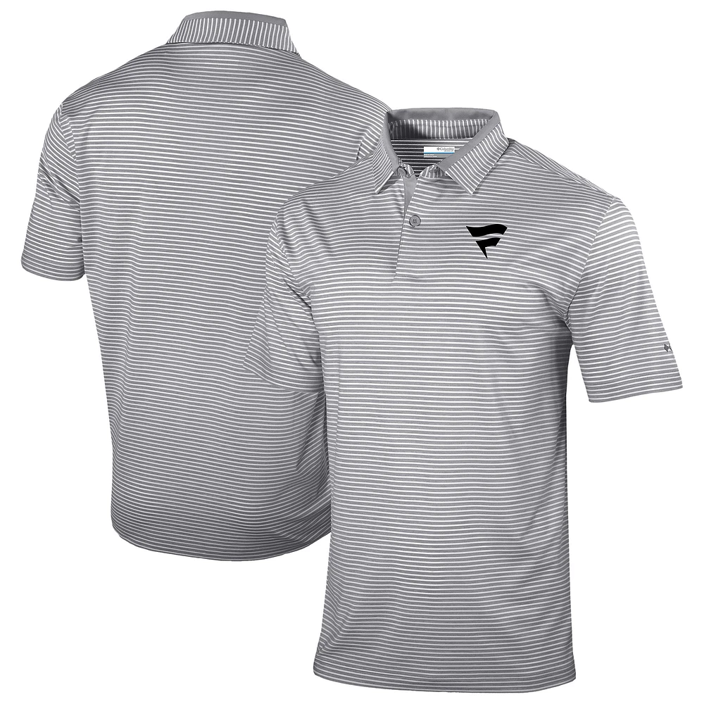 Men's Columbia Gray Fanatics Corporate Omni-Wick Golden Hills Polo