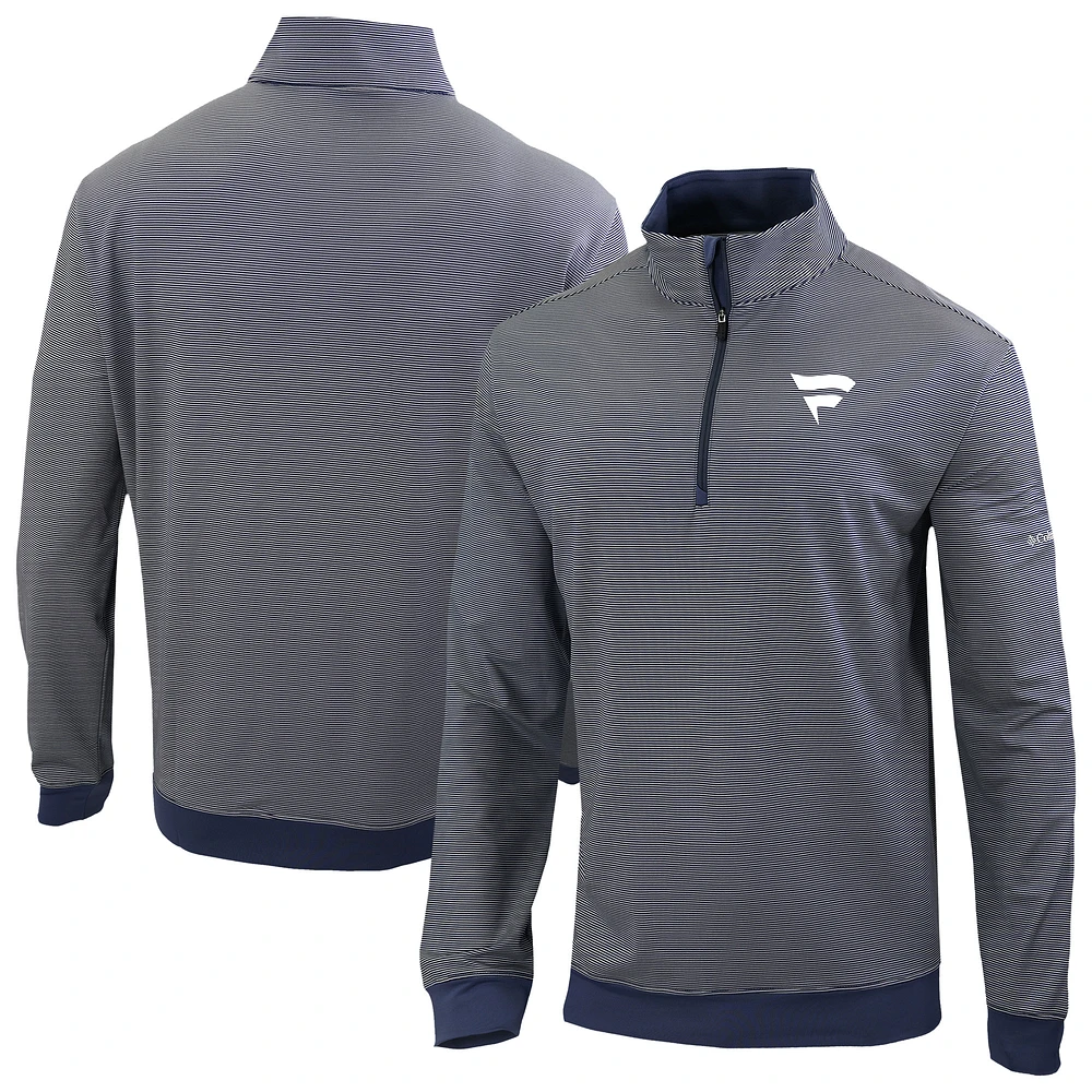 Men's Columbia Navy Fanatics Corporate Omni-Wick Even Lie Quarter-Zip Top