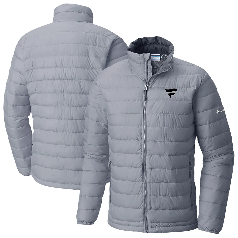 Men's Columbia Gray Fanatics Corporate Powder Lite Omni-Heat Reflective Full-Zip Jacket