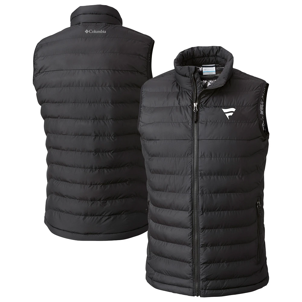 Men's Columbia Black Fanatics Corporate Powder Lite Omni-Heat Reflective Full-Zip Vest