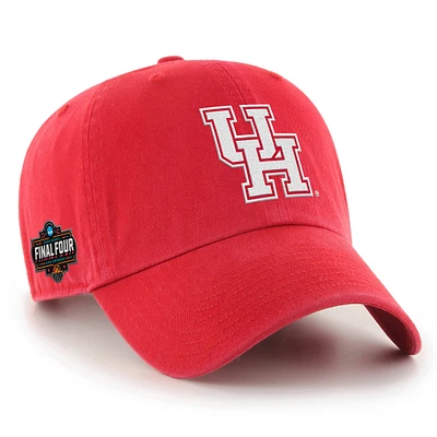 Men's '47 Red Houston Cougars 2025 NCAA Men's Basketball Tournament March Madness Final Four Clean Up Adjustable Hat