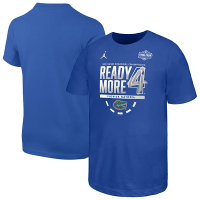 Youth Jordan Brand Royal Florida Gators 2025 NCAA Men's Basketball Tournament March Madness Final Four Locker Room T-Shirt