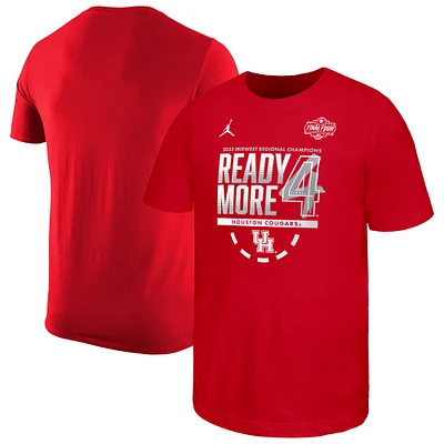 Youth Jordan Brand Red Houston Cougars 2025 NCAA Men's Basketball Tournament March Madness Final Four Locker Room T-Shirt