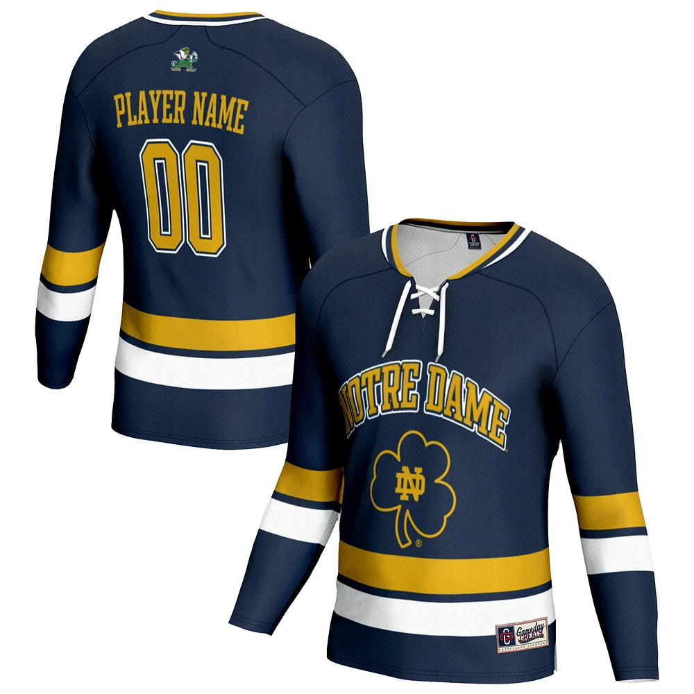 Unisex GameDay Greats Navy Notre Dame Fighting Irish NIL Pick-A-Player Lightweight Men's Hockey Jersey
