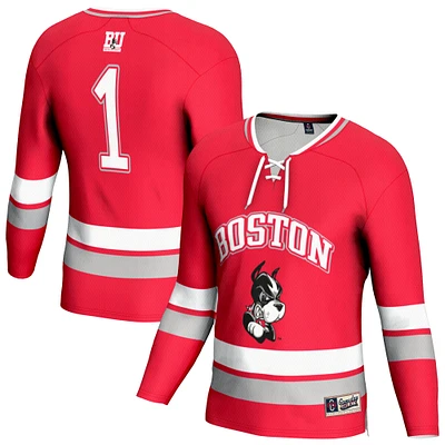 Youth GameDay Greats Scarlet Boston University Lightweight Men's Hockey Team Fashion Jersey
