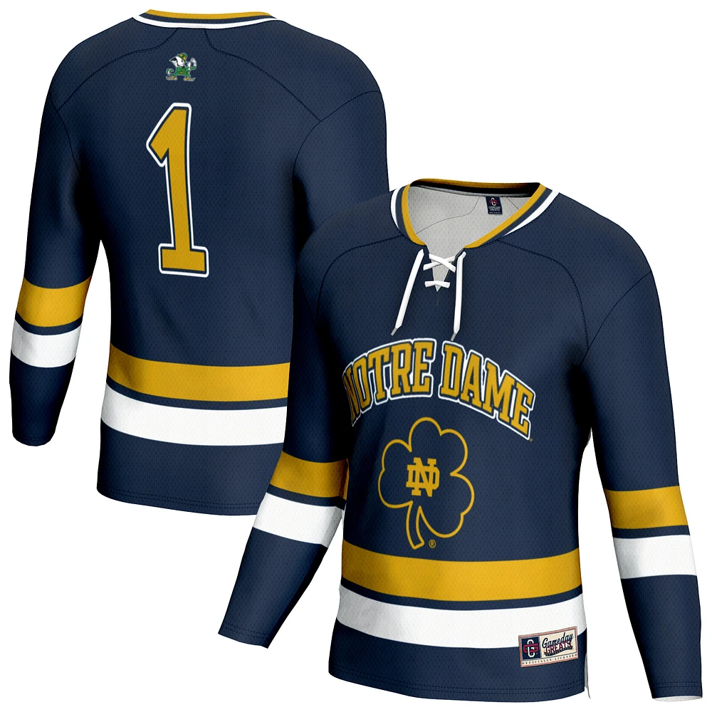Youth GameDay Greats Navy Notre Dame Fighting Irish Lightweight Men's Hockey Team Fashion Jersey