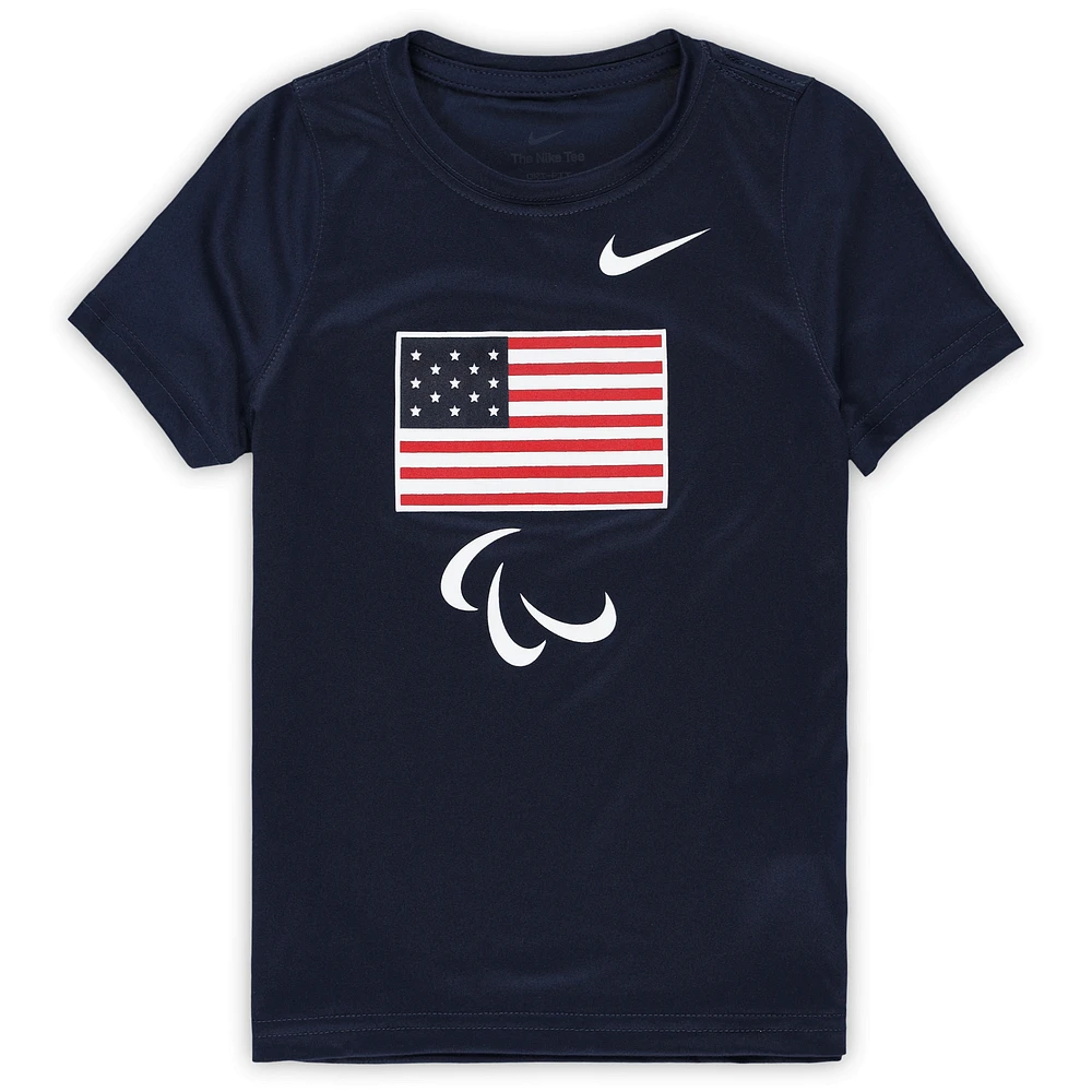 Preschool Nike Navy U.S. Paralympics Legend Performance T-Shirt