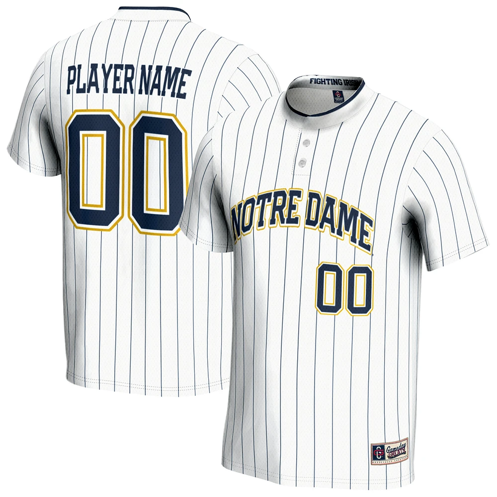 Unisex GameDay Greats White Notre Dame Fighting Irish NIL Pick-A-Player Lightweight Softball Jersey