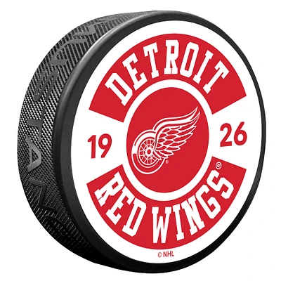 Detroit Red Wings Cog Hockey Puck