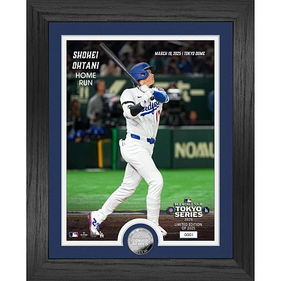 Highland Mint Shohei Ohtani Los Angeles Dodgers 2025 MLB World Tour: Tokyo Series 13" x 16" Home Run Silver Coin Photo Mint