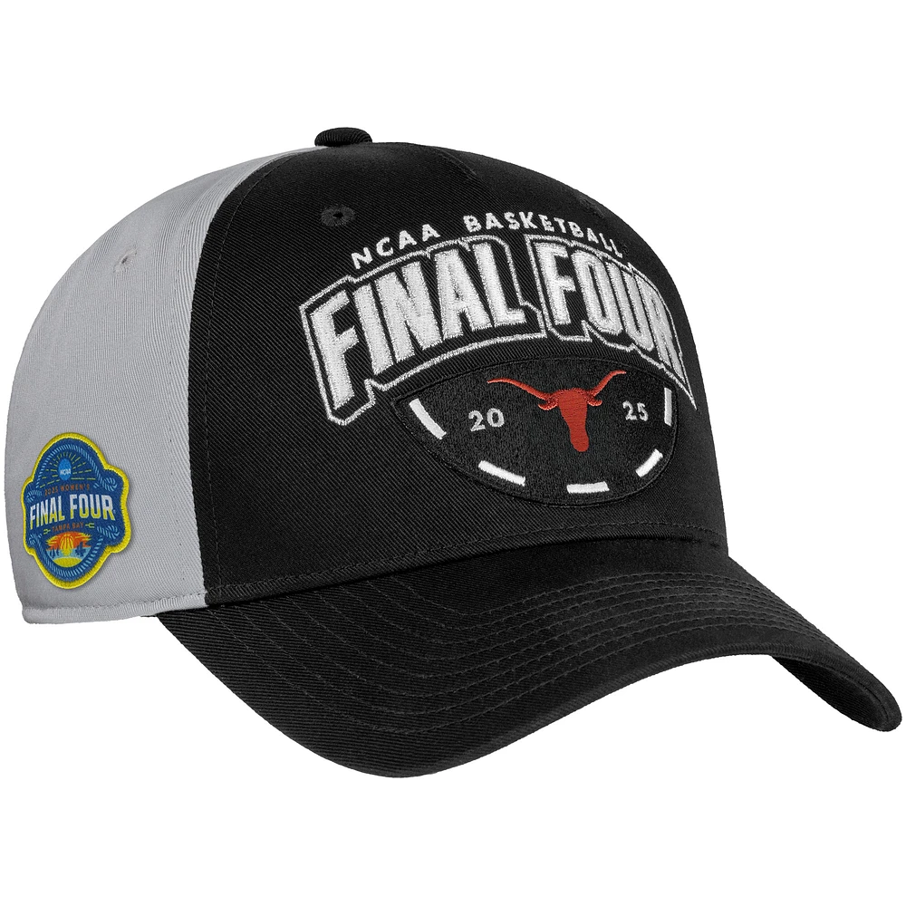 Men's Nike Black Texas Longhorns 2025 NCAA Women's Basketball Tournament March Madness Final Four Regional Champions Locker Room Adjustable Hat