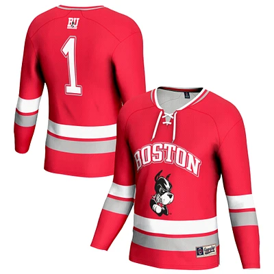 Youth Scarlet Boston University Lightweight Women's Hockey Team Fashion Jersey