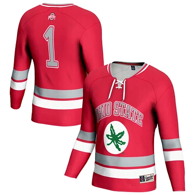 Youth  Scarlet Ohio State Buckeyes Lightweight Women's Hockey Team Fashion Jersey