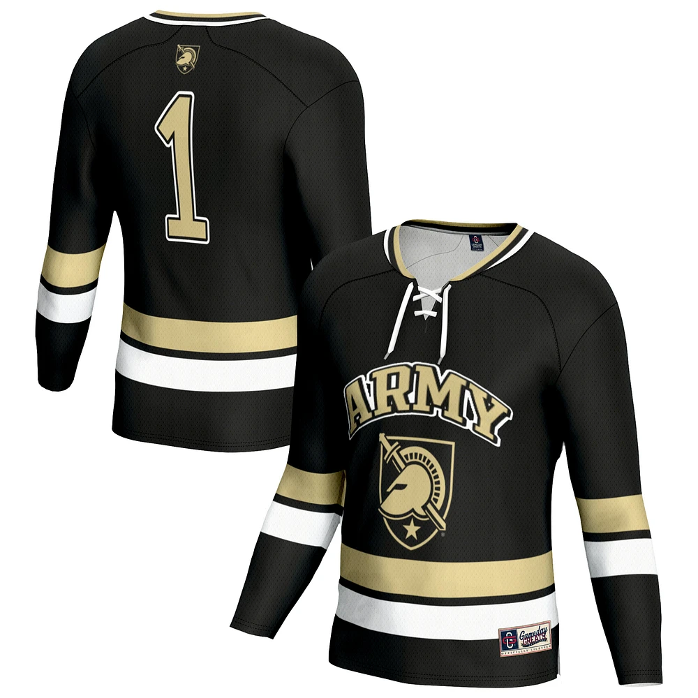 Unisex GameDay Greats Black Army Knights Lightweight Women's Hockey Team Fashion Jersey