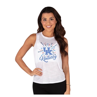 Women's Concepts Sport White Kentucky Wildcats Infuse Knit Tank Top
