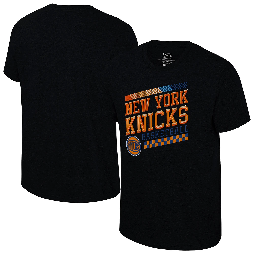 Unisex Stadium Essentials Black New York Knicks Drive to Win Tri-Blend T-Shirt