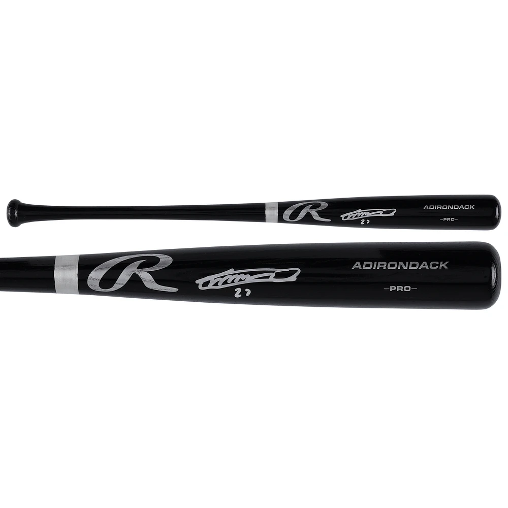 Vladimir Guerrero Jr. Toronto Blue Jays Autographed Black Rawlings Pro Bat
