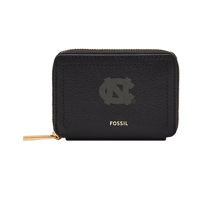 Fossil North Carolina Tar Heels Logan Zip Around Card Case
