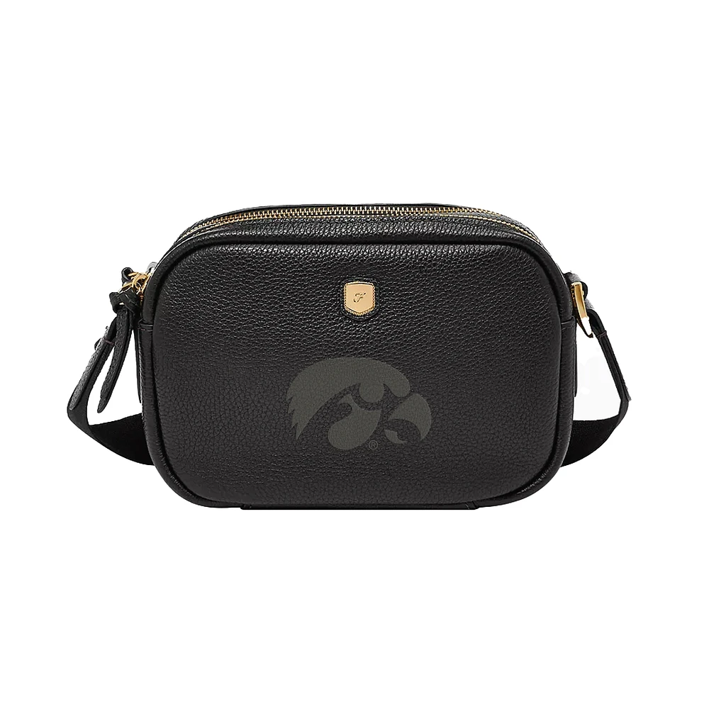 Fossil Iowa Hawkeyes Danni Leather Crossbody Bag