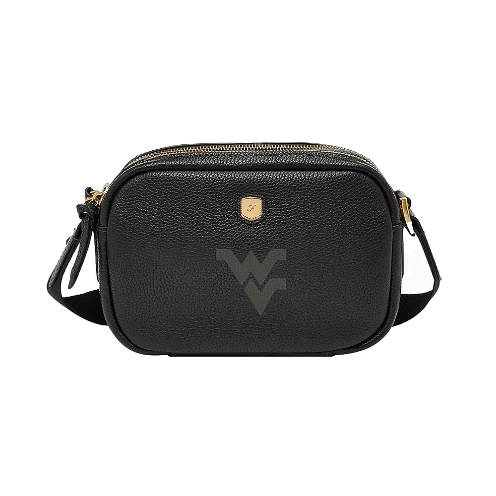 Fossil West Virginia Mountaineers Danni Leather Crossbody Bag