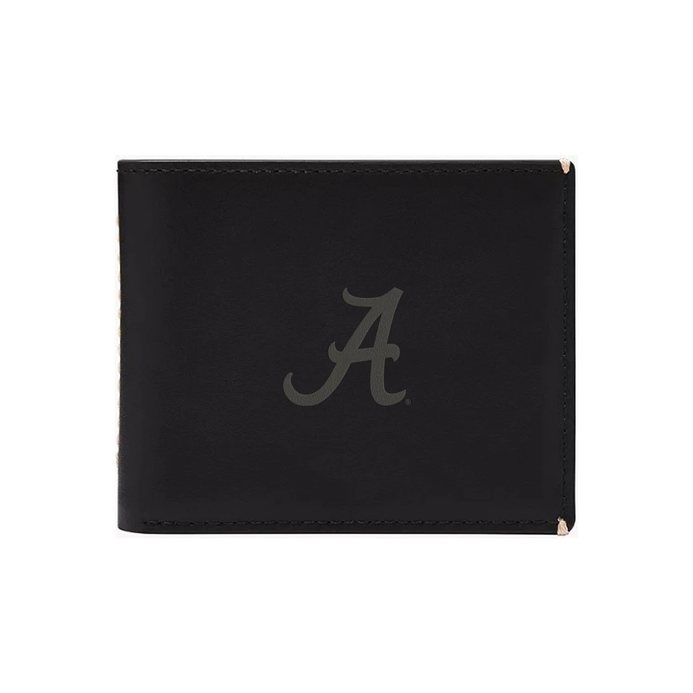 Fossil Alabama Crimson Tide Westover Leather Bifold Flip Wallet