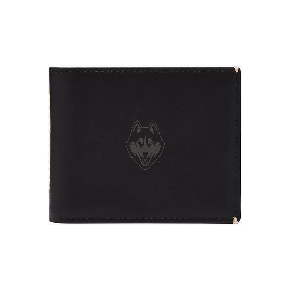 Fossil UConn Huskies Westover Leather Bifold Flip Wallet