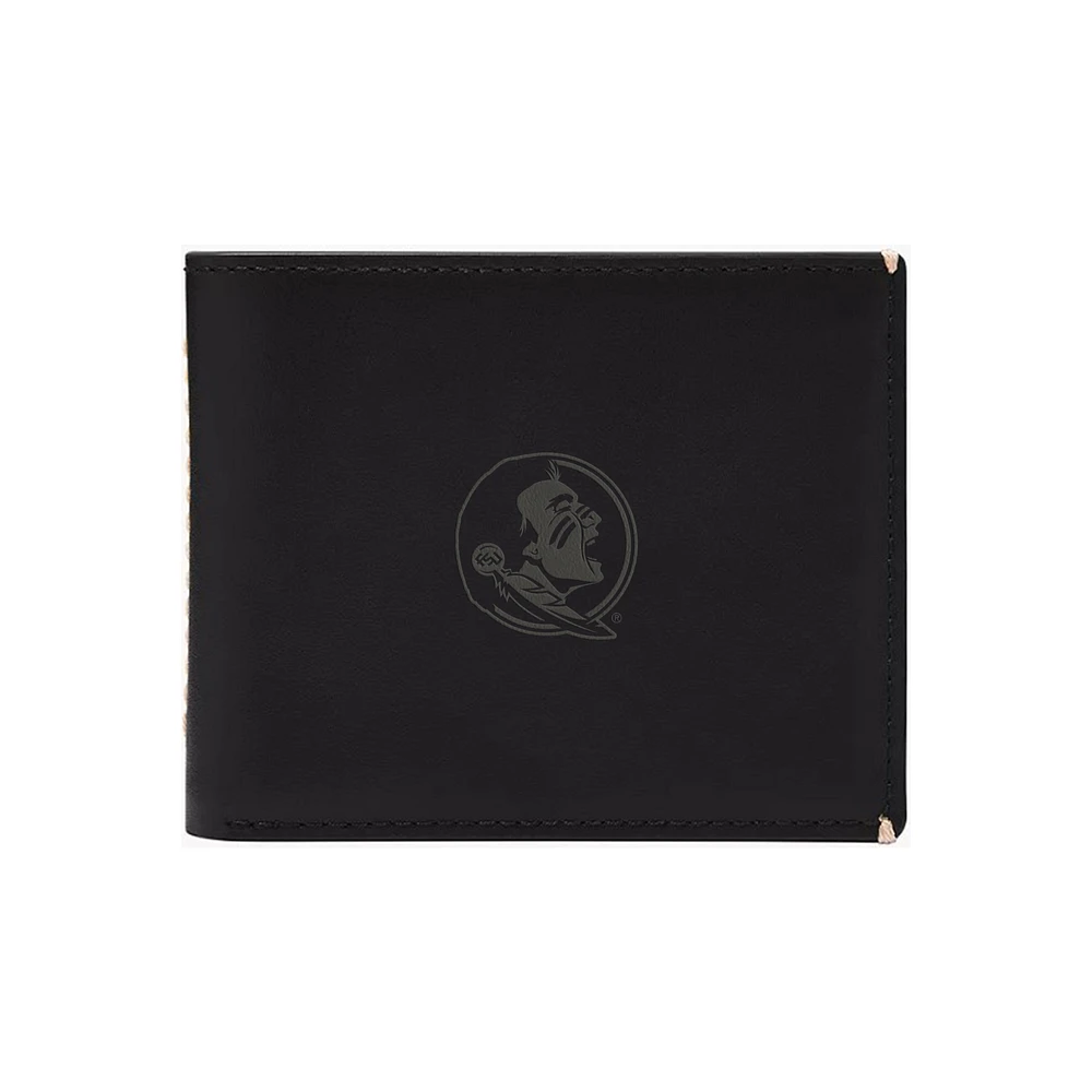 Fossil Florida State Seminoles Westover Leather Bifold Flip Wallet