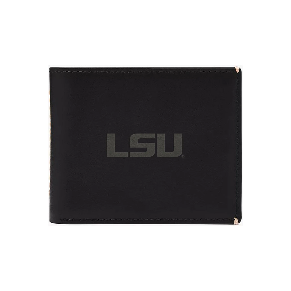 Fossil LSU Tigers Westover Leather Bifold Flip Wallet