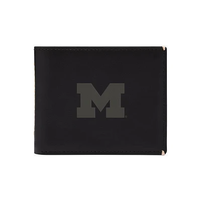 Fossil Michigan Wolverines Westover Leather Bifold Flip Wallet