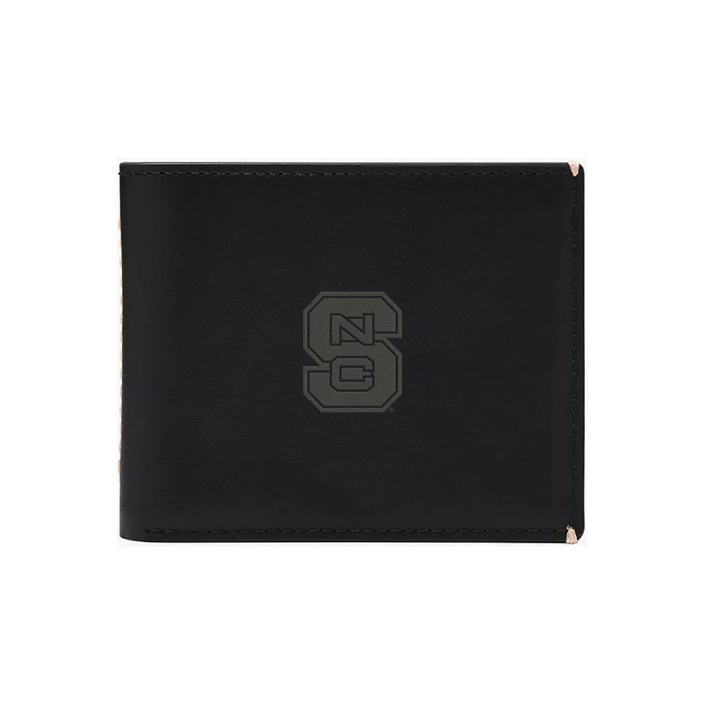 Fossil NC State Wolfpack Westover Leather Bifold Flip Wallet