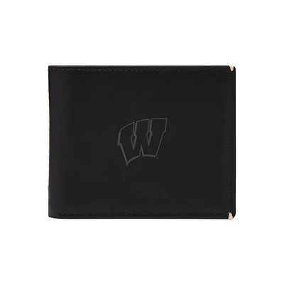 Fossil Wisconsin Badgers Westover Leather Bifold Flip Wallet