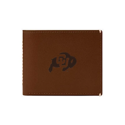 Fossil Colorado Buffaloes Westover Leather Bifold Flip Wallet