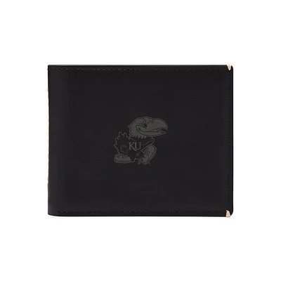 Fossil Kansas Jayhawks Westover Leather Bifold Flip Wallet