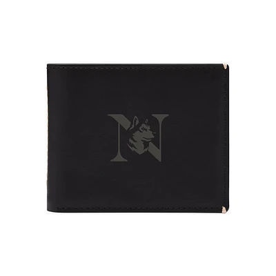 Fossil Northeastern Huskies Westover Leather Bifold Flip Wallet
