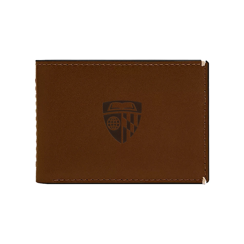 Fossil Johns Hopkins Blue Jays Westover Leather Front Pocket Wallet