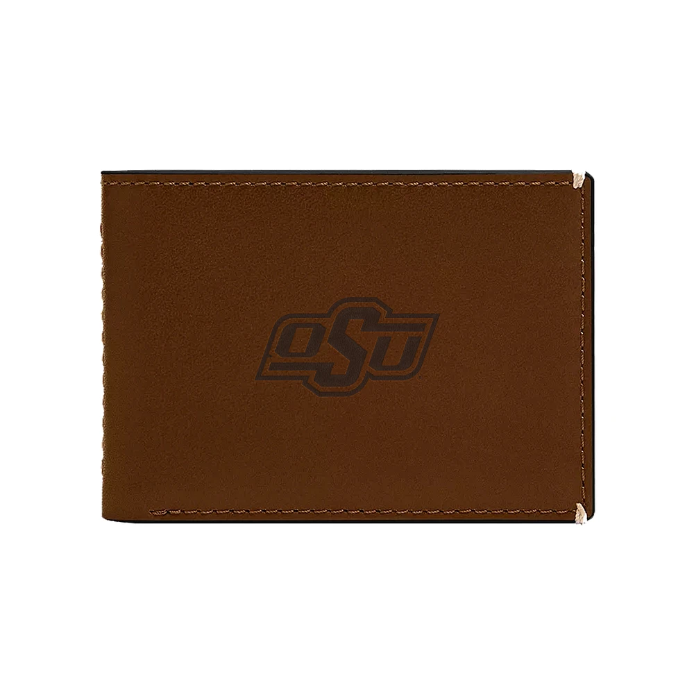 Fossil Oklahoma State Cowboys Westover Leather Front Pocket Wallet