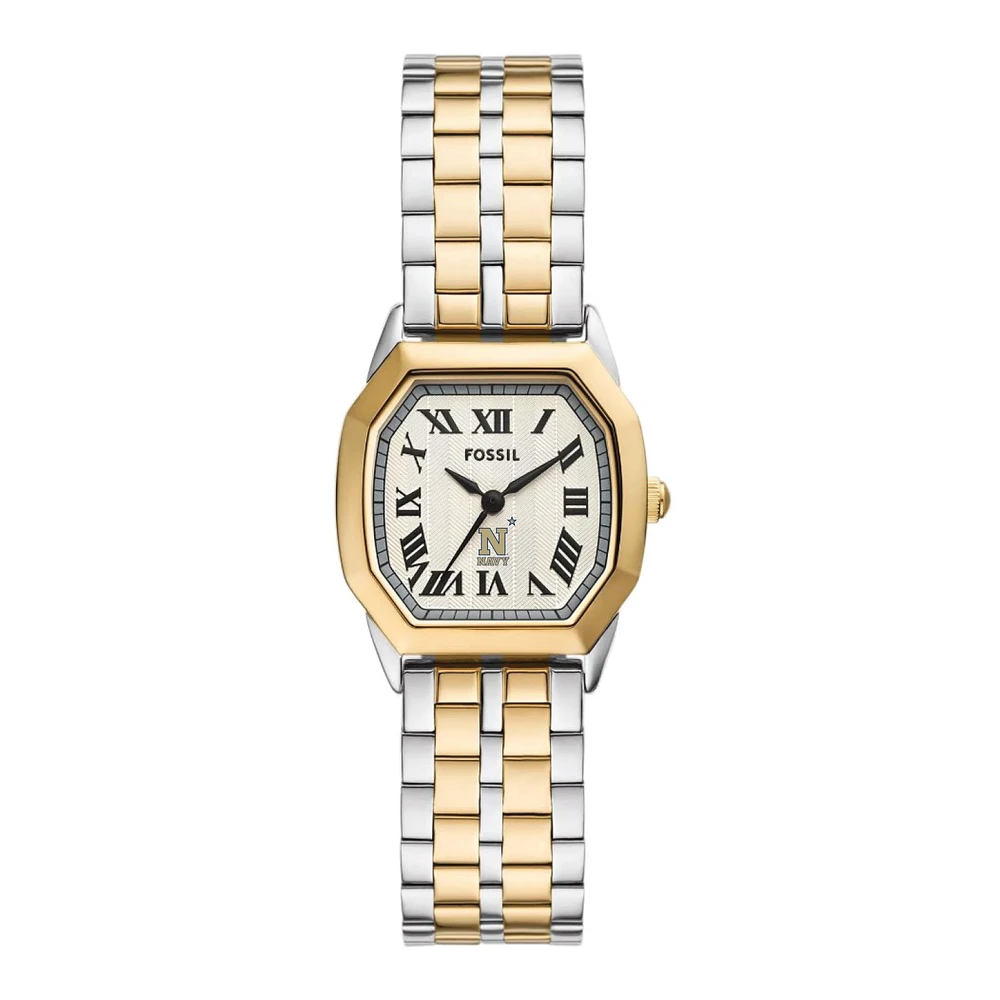 Fossil Navy Midshipmen Harlow Three-Hand Two-Tone Stainless Steel Watch