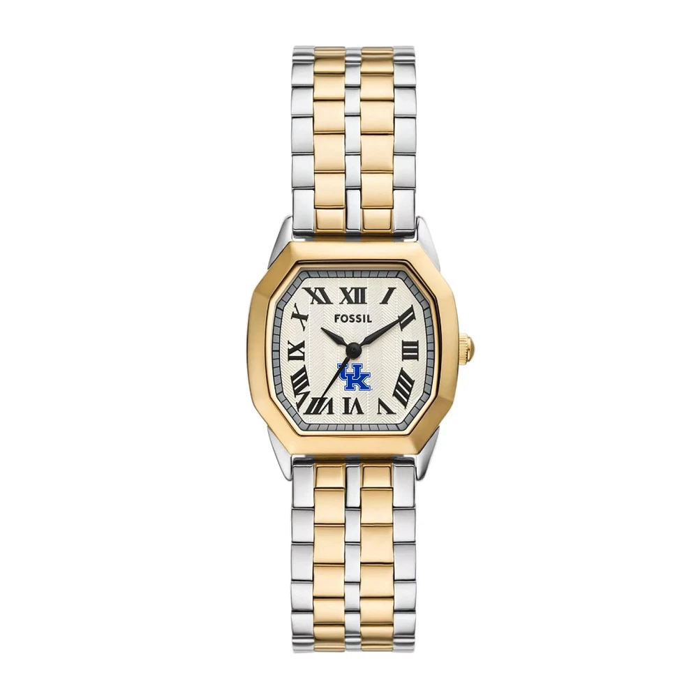 Fossil Kentucky Wildcats Harlow Three-Hand Two-Tone Stainless Steel Watch