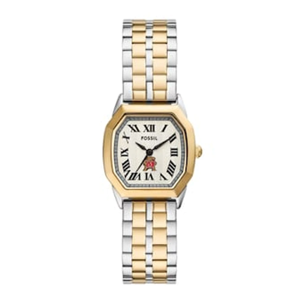 Fossil Maryland Terrapins Harlow Three-Hand Two-Tone Stainless Steel Watch