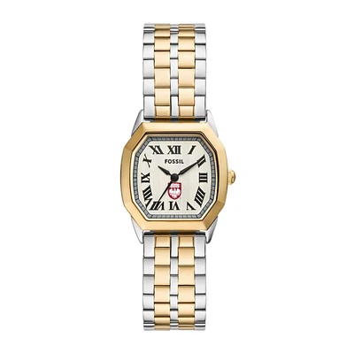 Fossil UChicago Maroons Harlow Three-Hand Two-Tone Stainless Steel Watch
