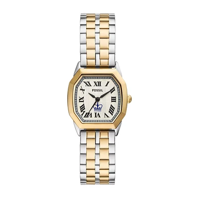 Fossil Columbia University Harlow Three-Hand Two-Tone Stainless Steel Watch