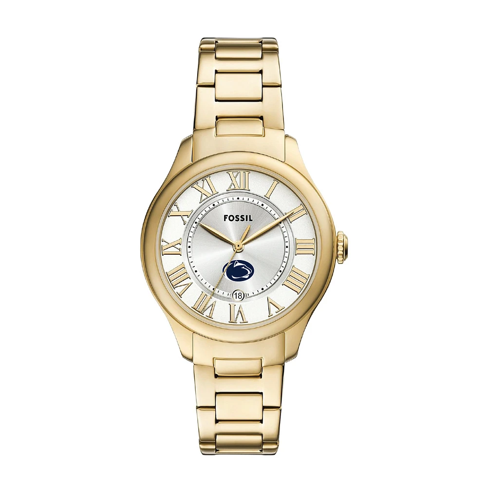 Fossil Penn State Nittany Lions Gilmore Gold Stainless Steel Watch
