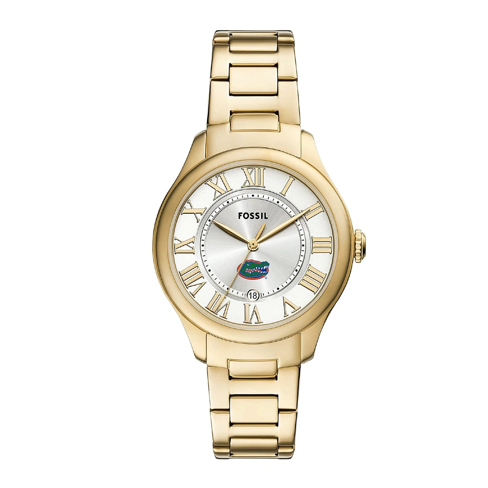Fossil Florida Gators Gilmore Gold Stainless Steel Watch